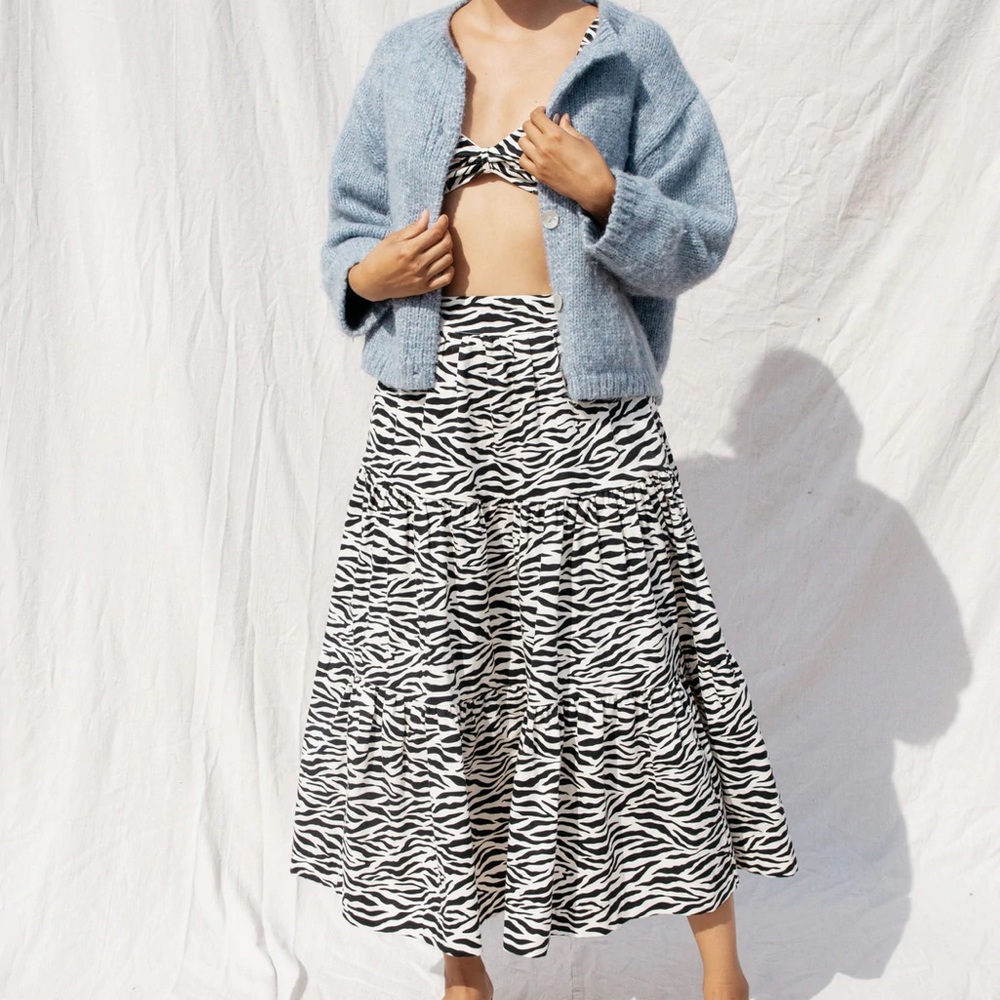 Nikki Chasin Zebra Skirt - Large